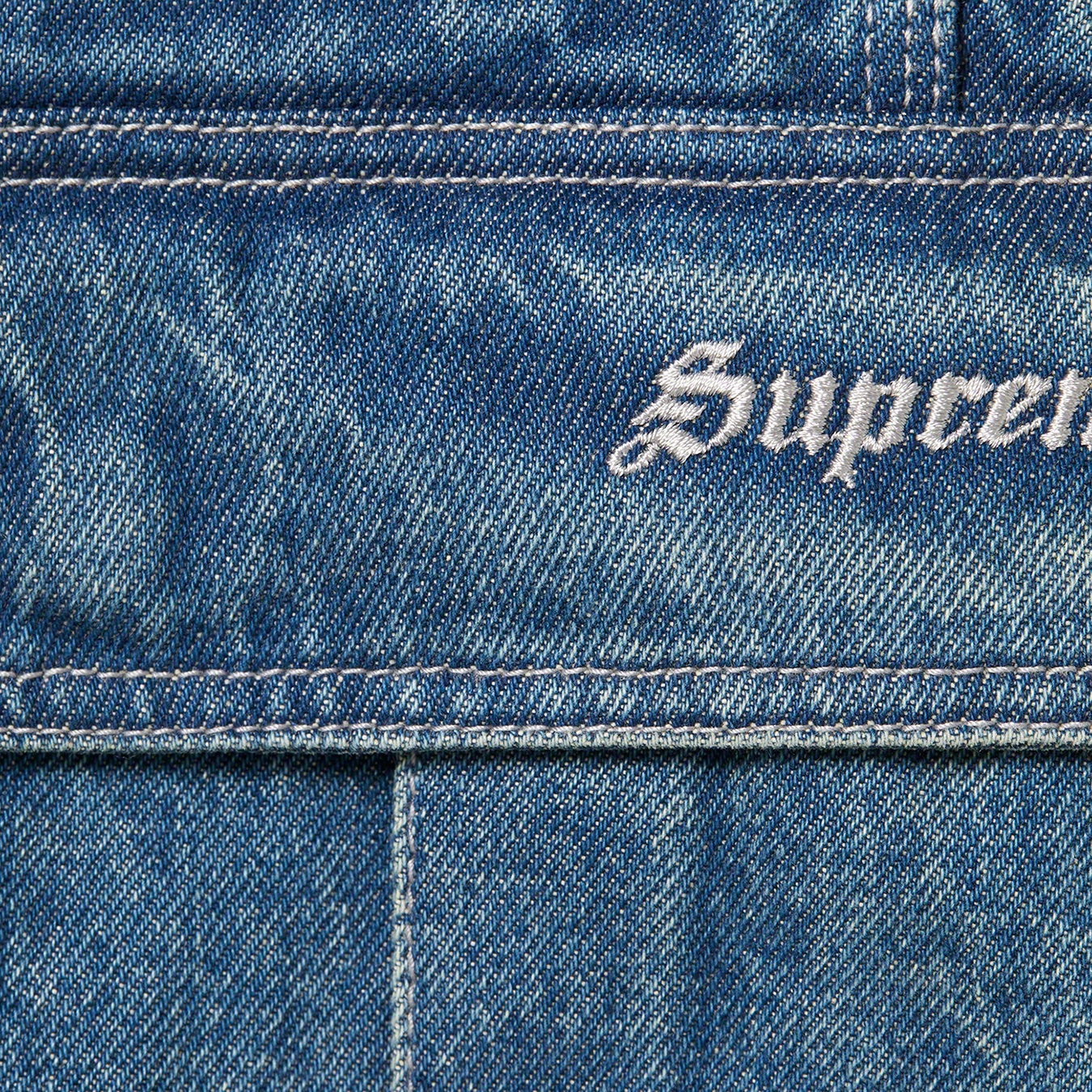 Cargo Denim Overalls view 10